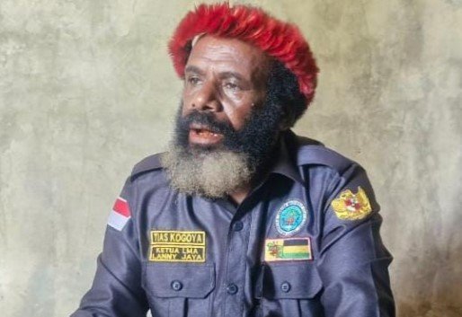 Ketua Lembaga Masyarakat Adat (LMA) Kabupaten Lanny Jaya Provinsi Papua Pegunungan, Tias Kogoya