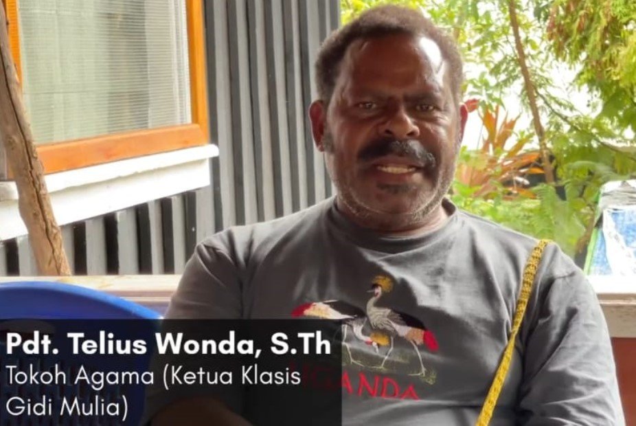 Ketua Klasis GIDI Wilayah Yamo, Bapak Telius Wonda